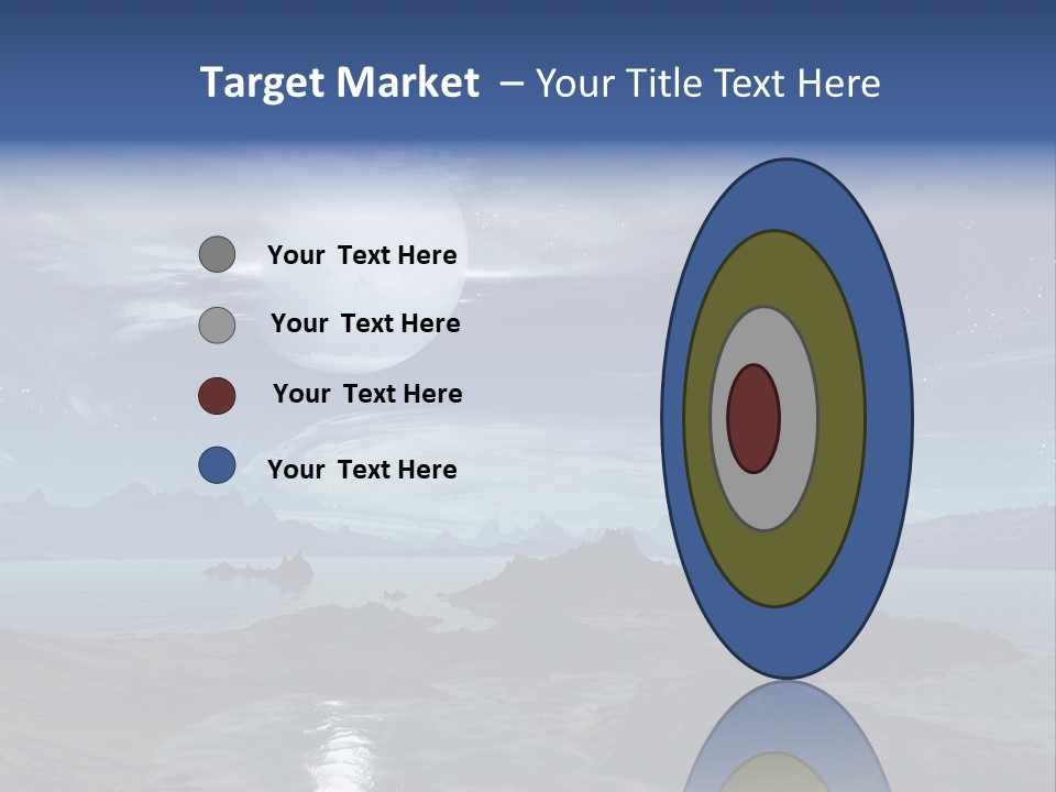 3D Rendering Of 5 Diamond Rings PowerPoint Template