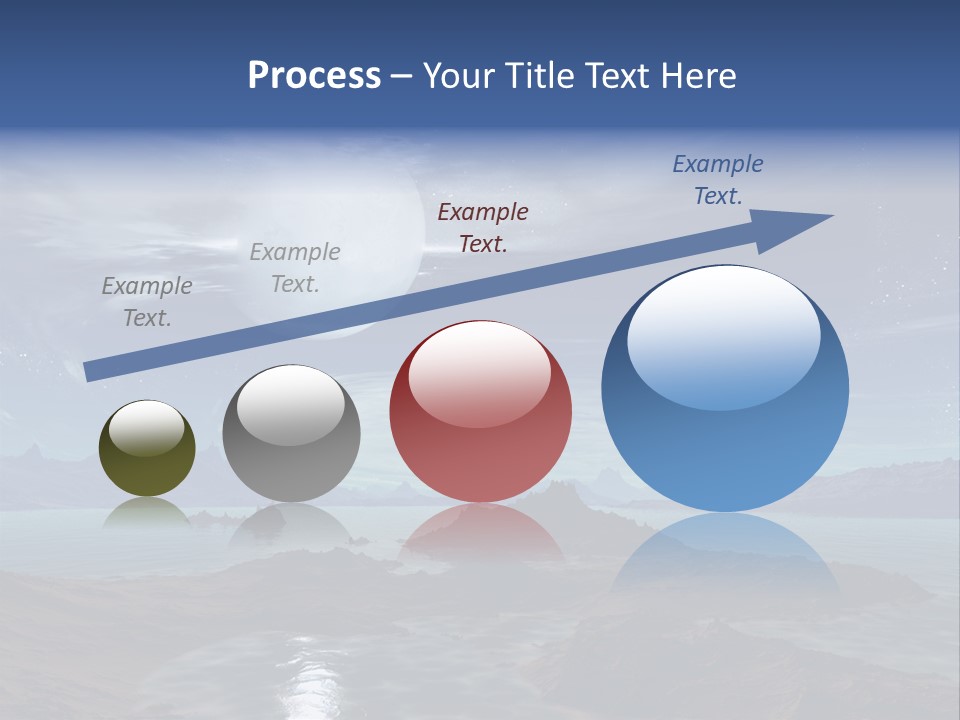 3D Rendering Of 5 Diamond Rings PowerPoint Template