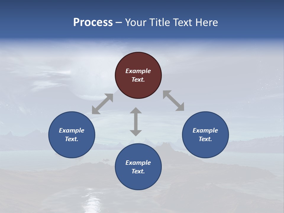 3D Rendering Of 5 Diamond Rings PowerPoint Template