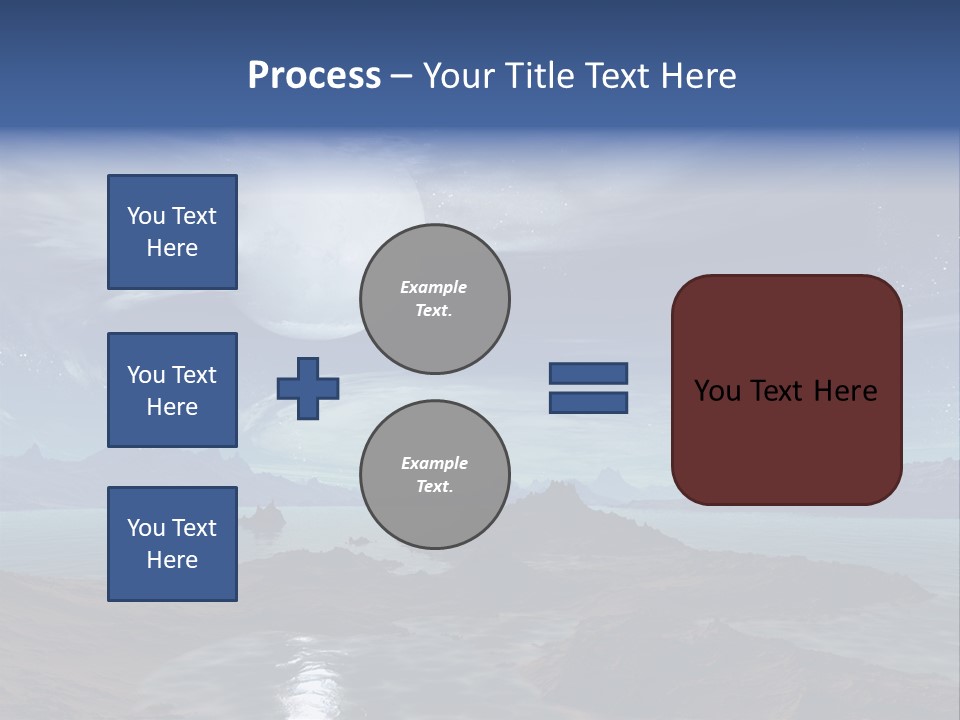 3D Rendering Of 5 Diamond Rings PowerPoint Template