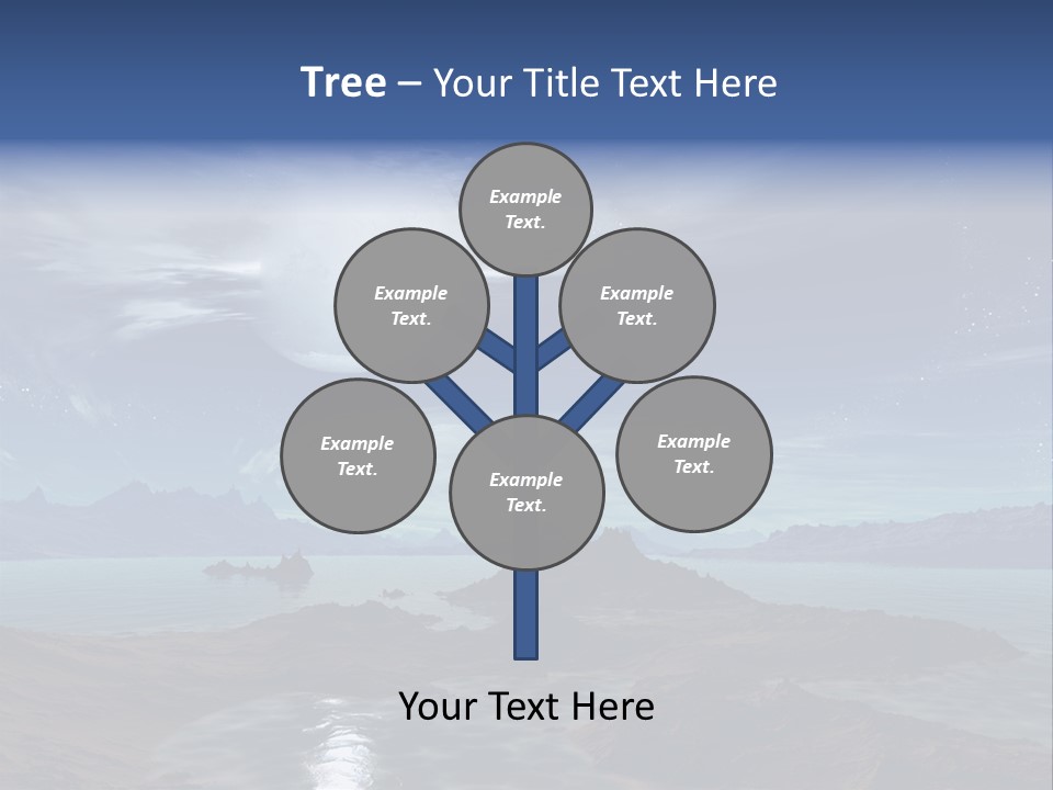 3D Rendering Of 5 Diamond Rings PowerPoint Template