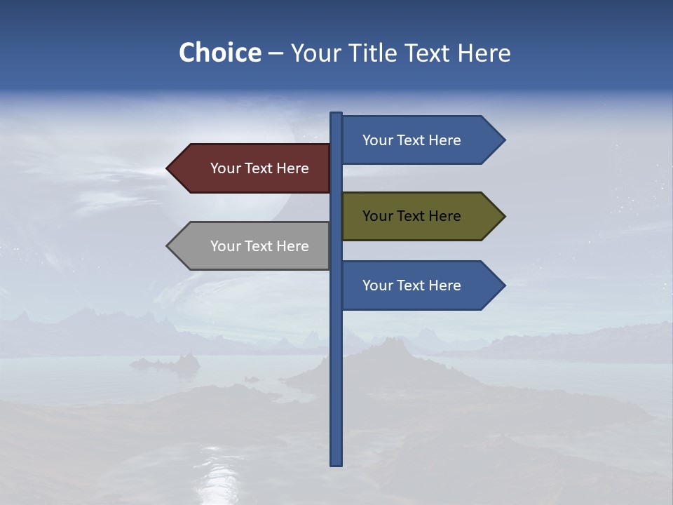 3D Rendering Of 5 Diamond Rings PowerPoint Template