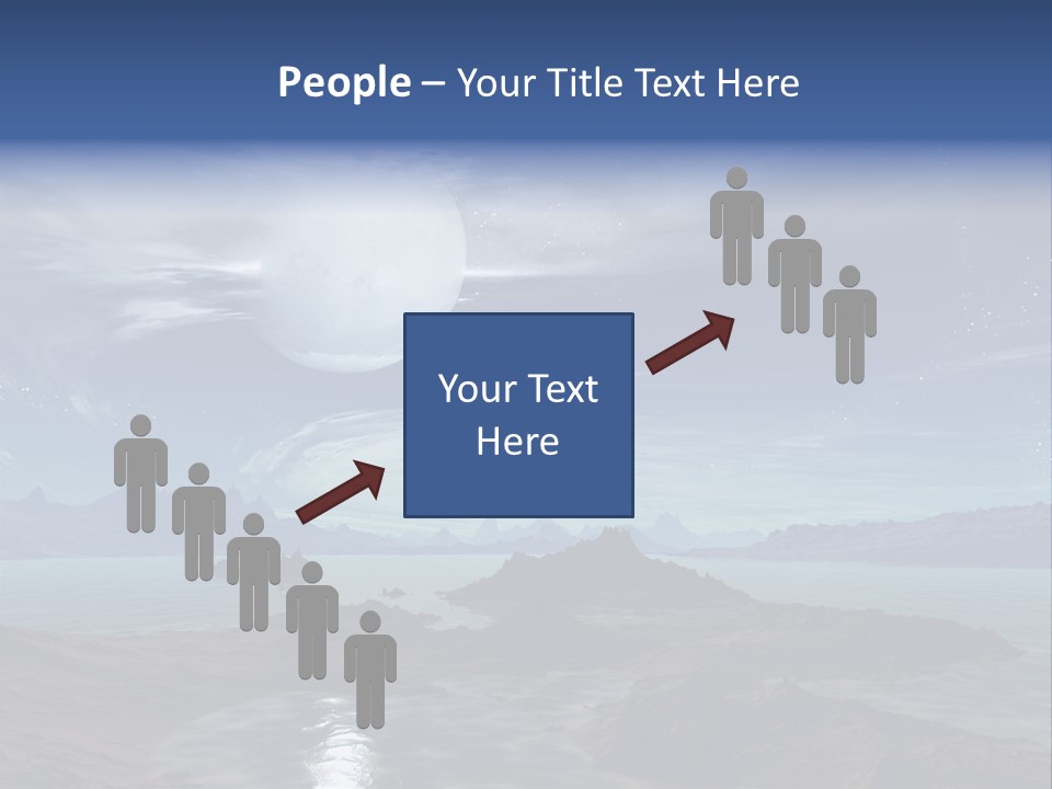 3D Rendering Of 5 Diamond Rings PowerPoint Template