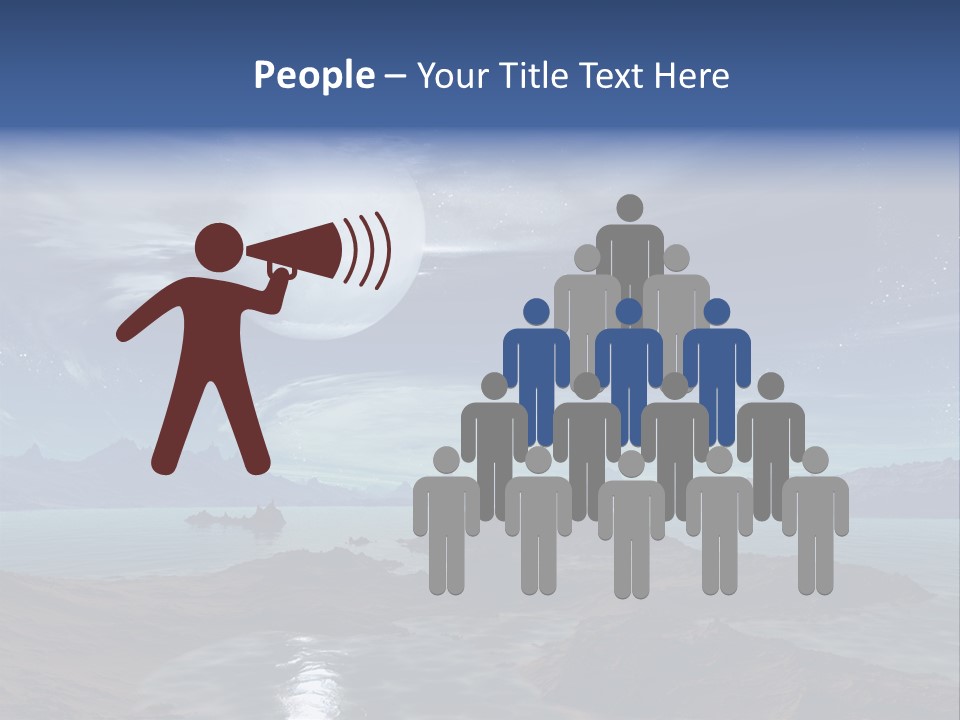 3D Rendering Of 5 Diamond Rings PowerPoint Template