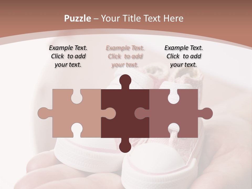 Pregnant Woman Holding Pair Of Pink Shoes For Baby Girl PowerPoint Template