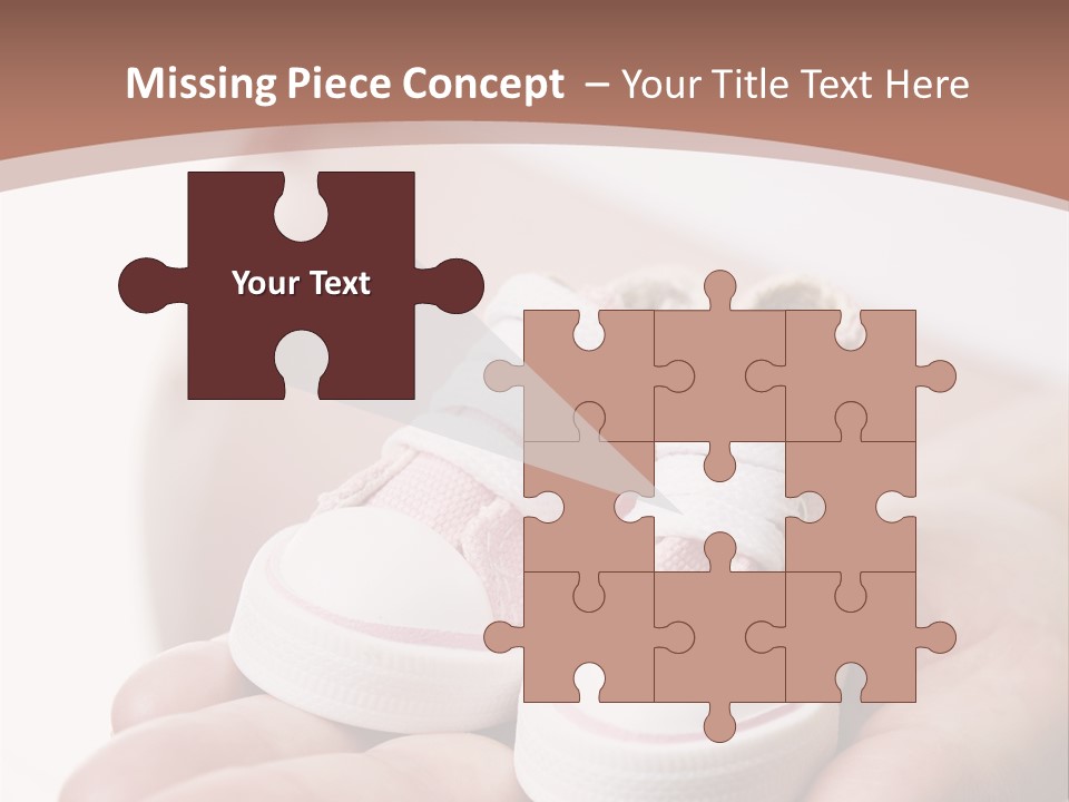 Pregnant Woman Holding Pair Of Pink Shoes For Baby Girl PowerPoint Template