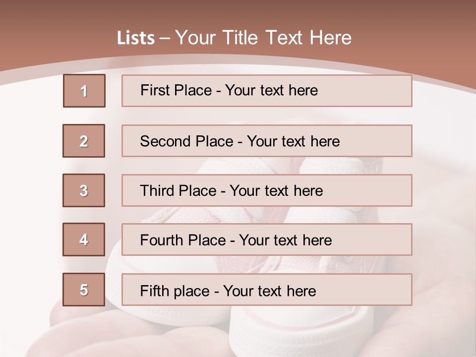 Pregnant Woman Holding Pair Of Pink Shoes For Baby Girl PowerPoint Template