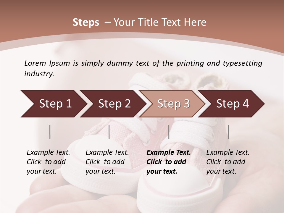 Pregnant Woman Holding Pair Of Pink Shoes For Baby Girl PowerPoint Template