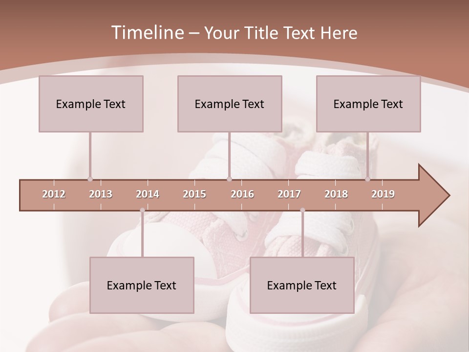 Pregnant Woman Holding Pair Of Pink Shoes For Baby Girl PowerPoint Template