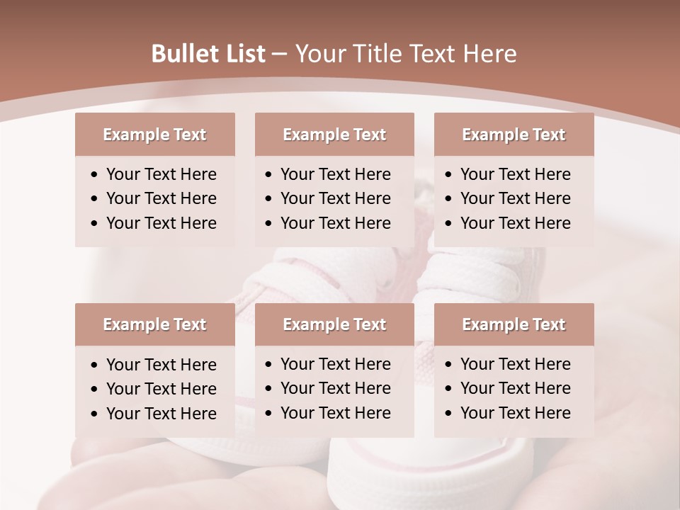 Pregnant Woman Holding Pair Of Pink Shoes For Baby Girl PowerPoint Template