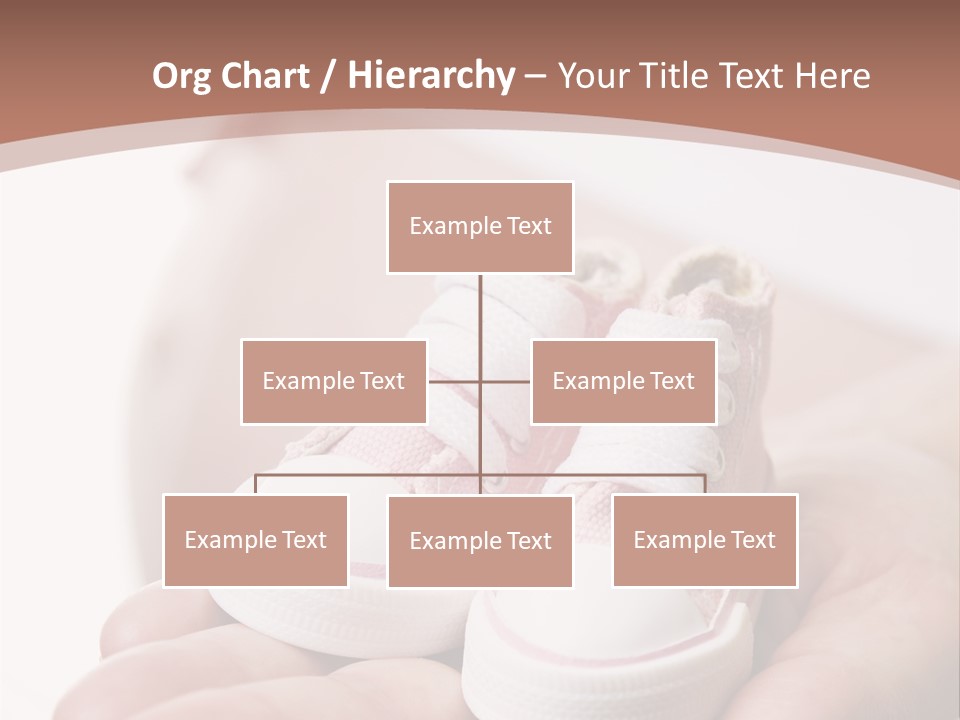 Pregnant Woman Holding Pair Of Pink Shoes For Baby Girl PowerPoint Template