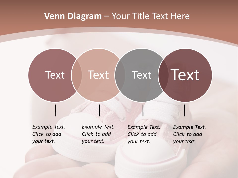 Pregnant Woman Holding Pair Of Pink Shoes For Baby Girl PowerPoint Template