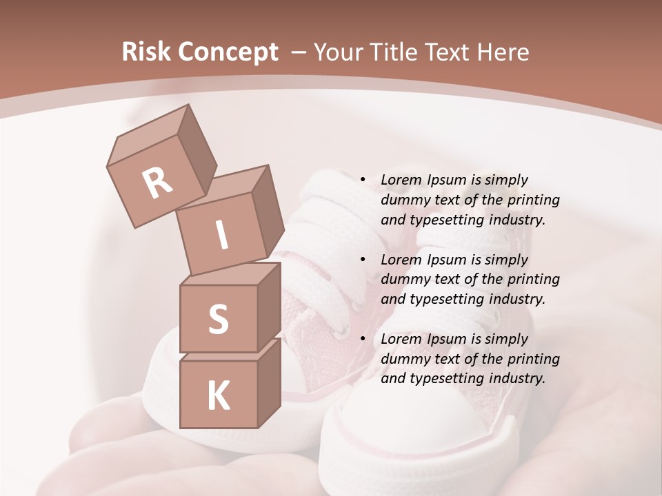 Pregnant Woman Holding Pair Of Pink Shoes For Baby Girl PowerPoint Template