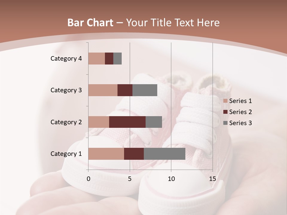 Pregnant Woman Holding Pair Of Pink Shoes For Baby Girl PowerPoint Template