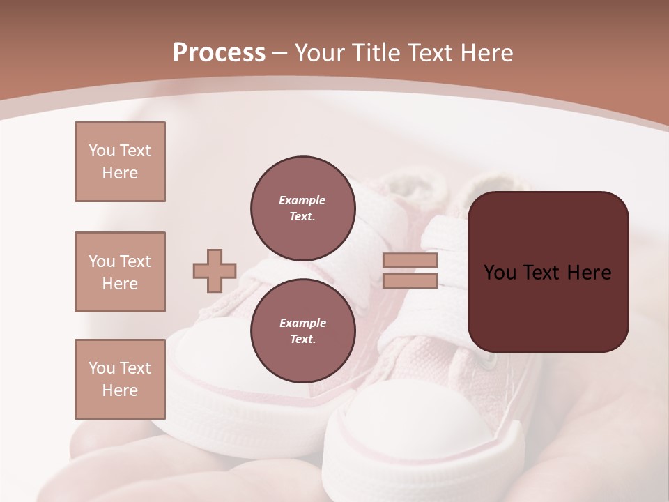 Pregnant Woman Holding Pair Of Pink Shoes For Baby Girl PowerPoint Template