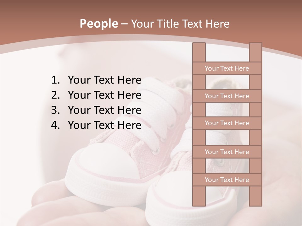 Pregnant Woman Holding Pair Of Pink Shoes For Baby Girl PowerPoint Template