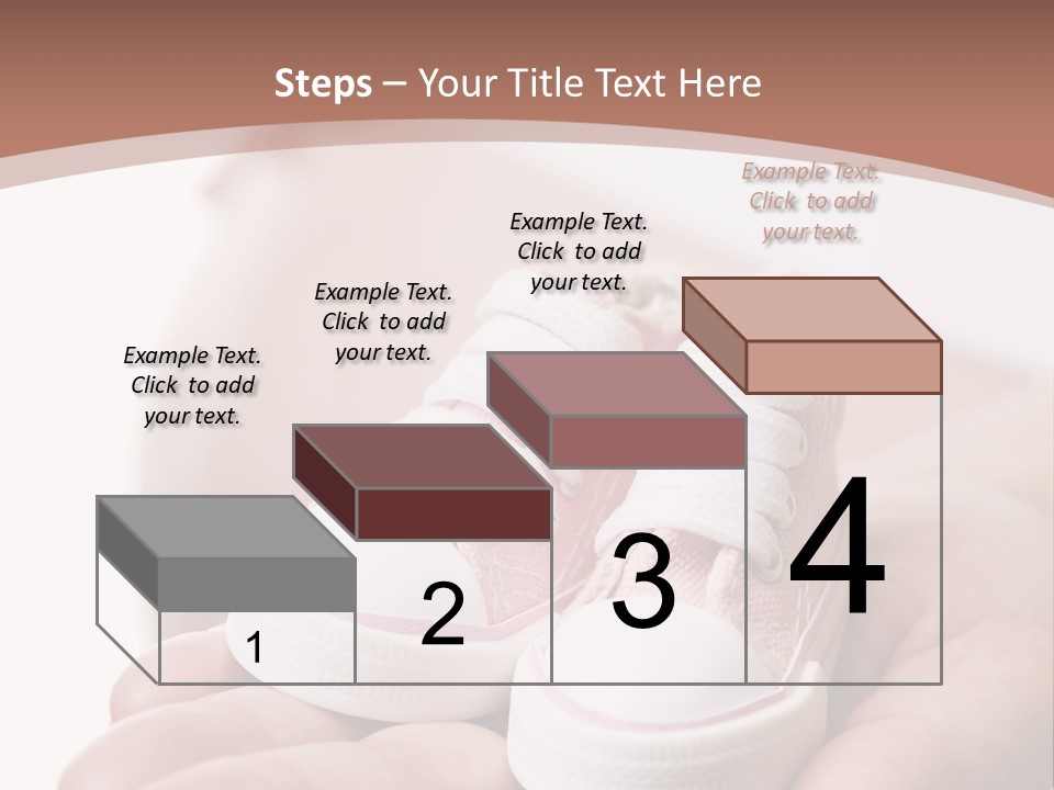 Pregnant Woman Holding Pair Of Pink Shoes For Baby Girl PowerPoint Template