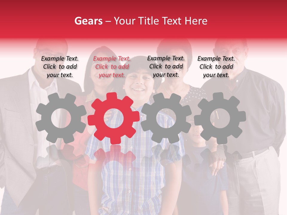 An Extended Indian Family All Pose Together In A Fun Setting PowerPoint Template