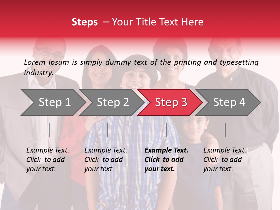 An Extended Indian Family All Pose Together In A Fun Setting PowerPoint Template