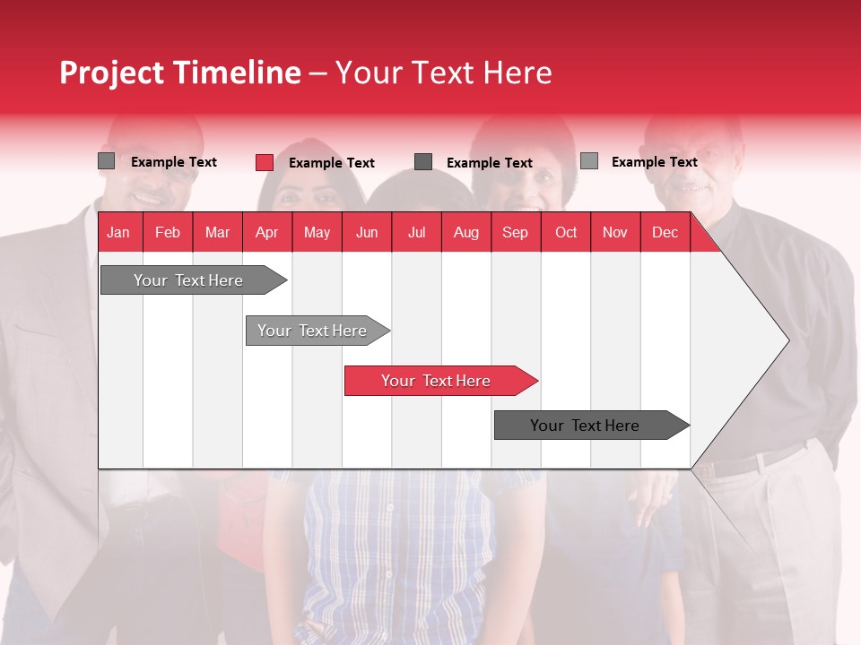 An Extended Indian Family All Pose Together In A Fun Setting PowerPoint Template