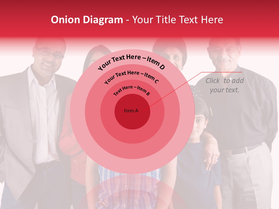 An Extended Indian Family All Pose Together In A Fun Setting PowerPoint Template