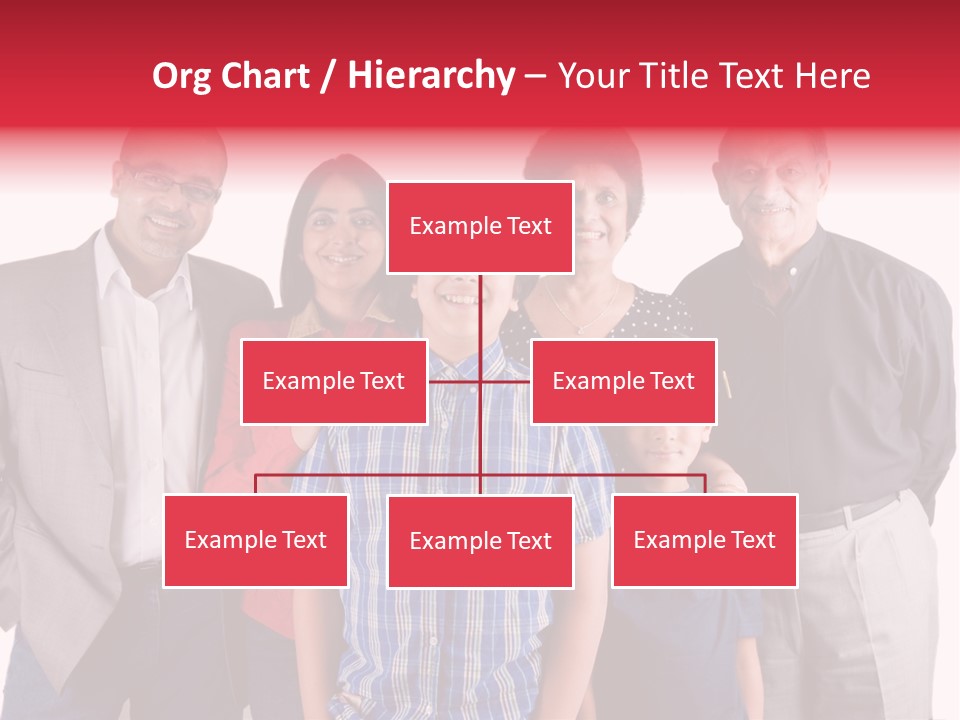 An Extended Indian Family All Pose Together In A Fun Setting PowerPoint Template