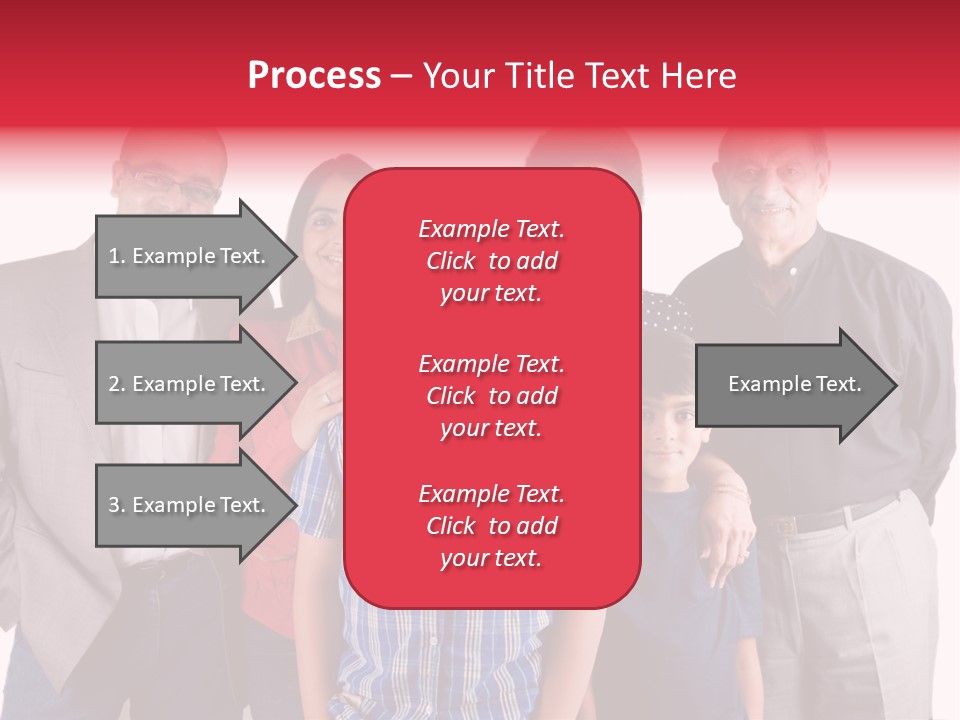 An Extended Indian Family All Pose Together In A Fun Setting PowerPoint Template