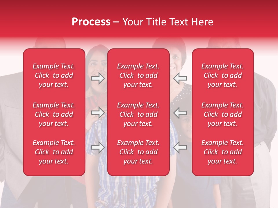An Extended Indian Family All Pose Together In A Fun Setting PowerPoint Template