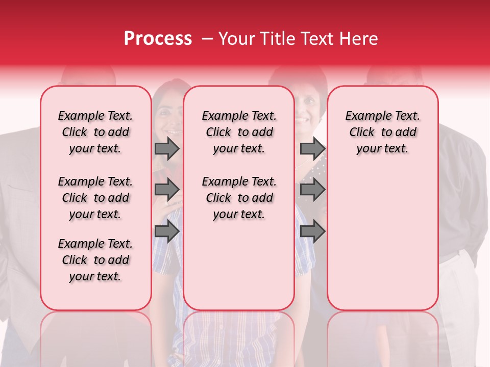 An Extended Indian Family All Pose Together In A Fun Setting PowerPoint Template