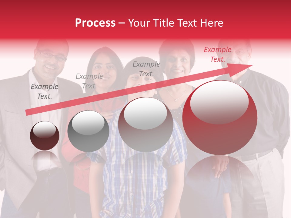 An Extended Indian Family All Pose Together In A Fun Setting PowerPoint Template