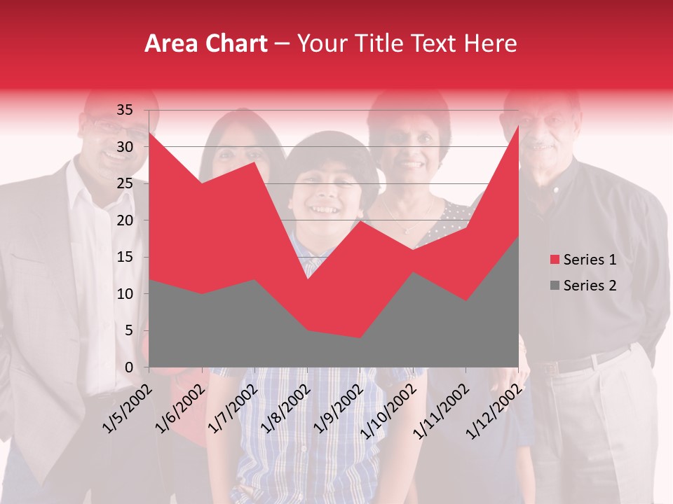 An Extended Indian Family All Pose Together In A Fun Setting PowerPoint Template