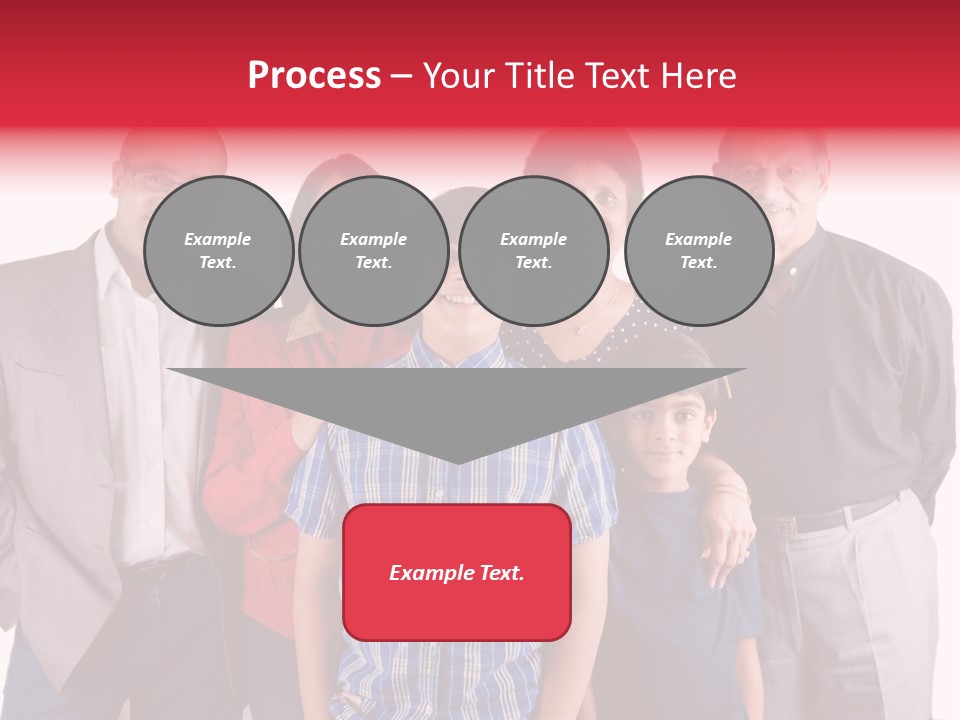 An Extended Indian Family All Pose Together In A Fun Setting PowerPoint Template