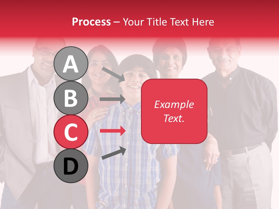 An Extended Indian Family All Pose Together In A Fun Setting PowerPoint Template