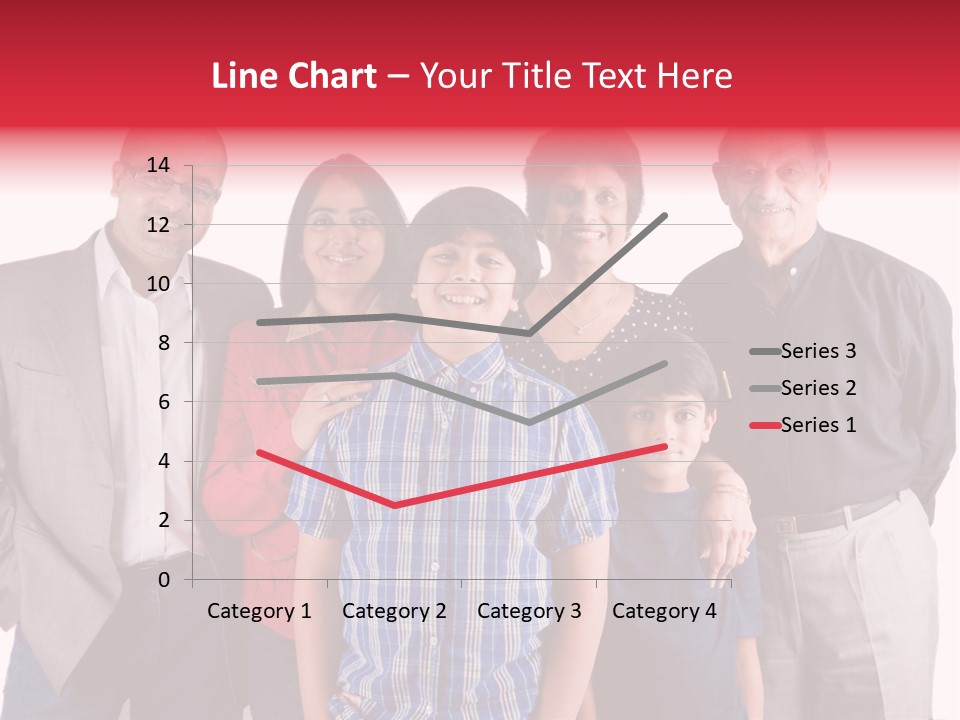 An Extended Indian Family All Pose Together In A Fun Setting PowerPoint Template
