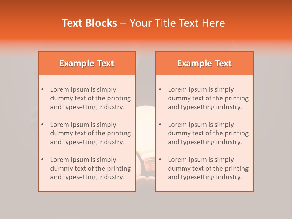 A Man Pointing To The Illuminated Bulb PowerPoint Template