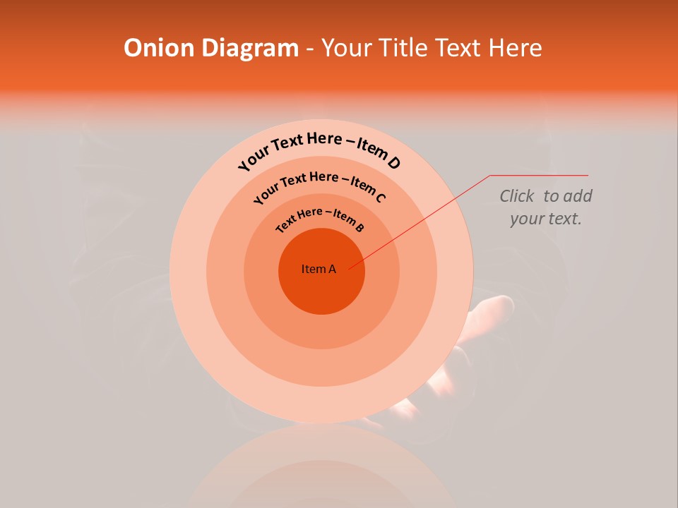 A Man Pointing To The Illuminated Bulb PowerPoint Template