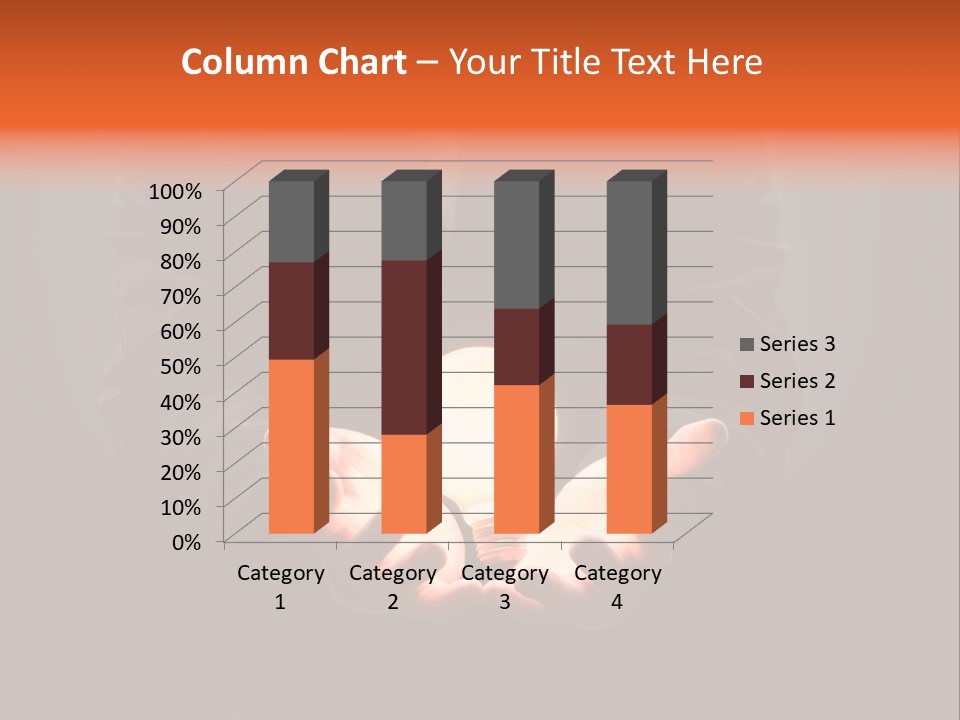 A Man Pointing To The Illuminated Bulb PowerPoint Template