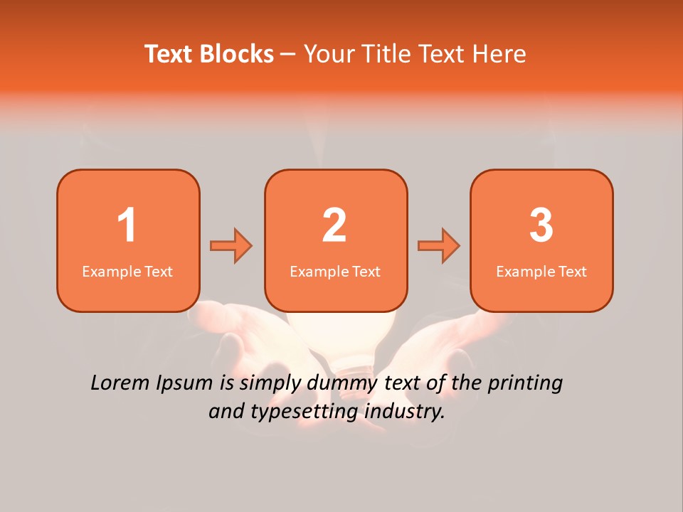 A Man Pointing To The Illuminated Bulb PowerPoint Template