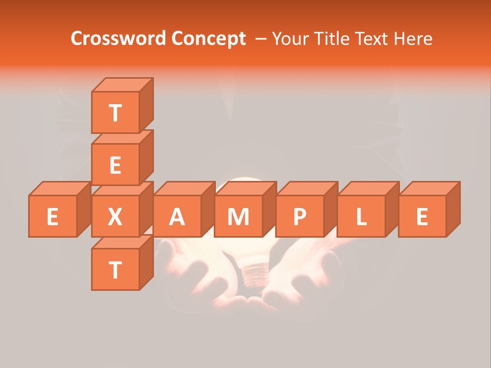 A Man Pointing To The Illuminated Bulb PowerPoint Template