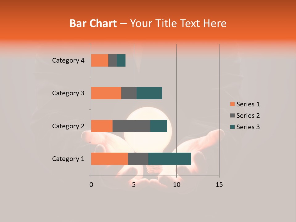 A Man Pointing To The Illuminated Bulb PowerPoint Template