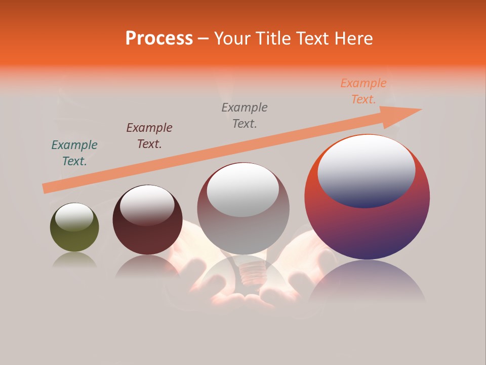 A Man Pointing To The Illuminated Bulb PowerPoint Template