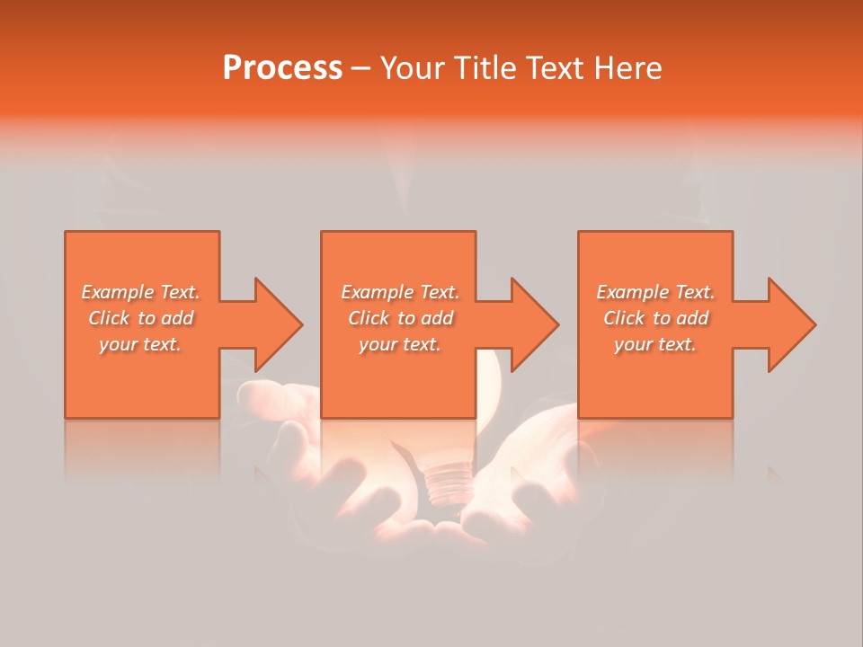 A Man Pointing To The Illuminated Bulb PowerPoint Template