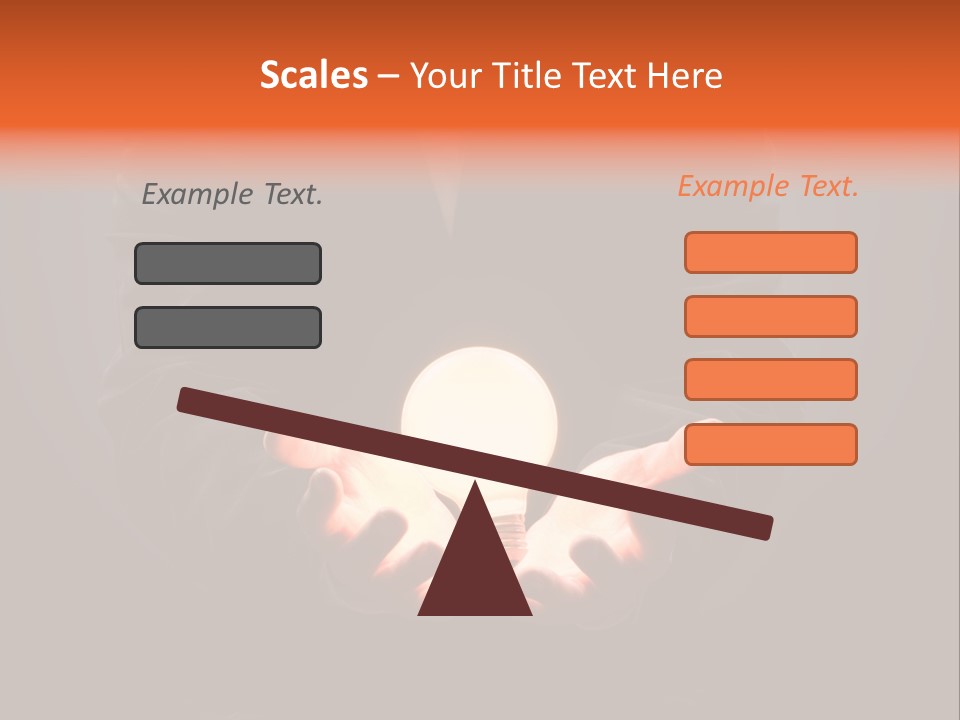 A Man Pointing To The Illuminated Bulb PowerPoint Template