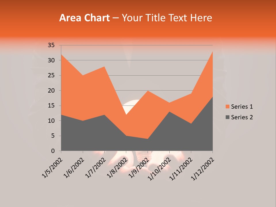 A Man Pointing To The Illuminated Bulb PowerPoint Template