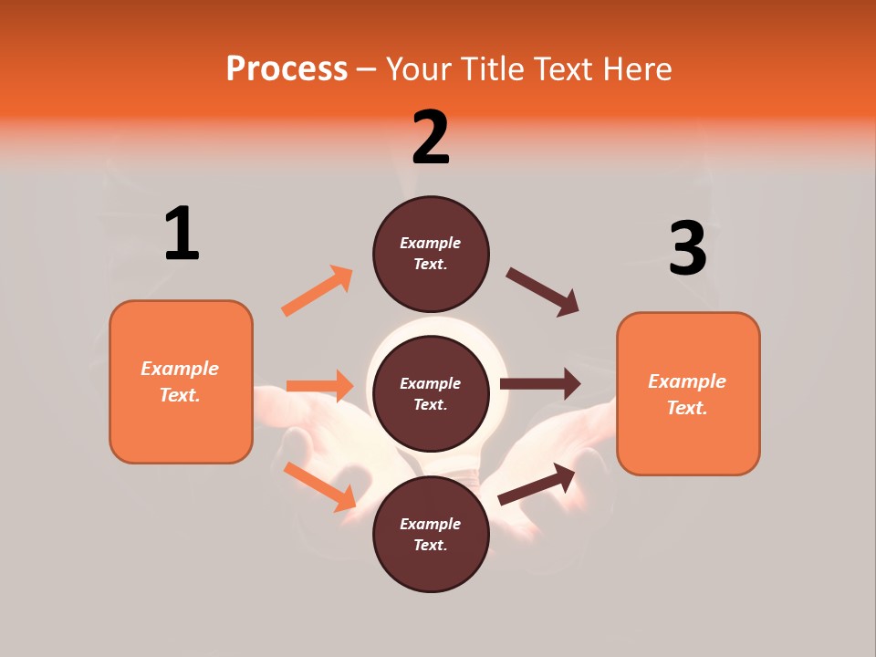 A Man Pointing To The Illuminated Bulb PowerPoint Template