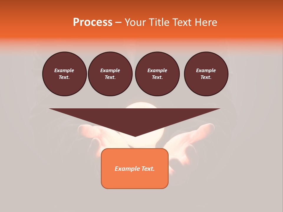 A Man Pointing To The Illuminated Bulb PowerPoint Template