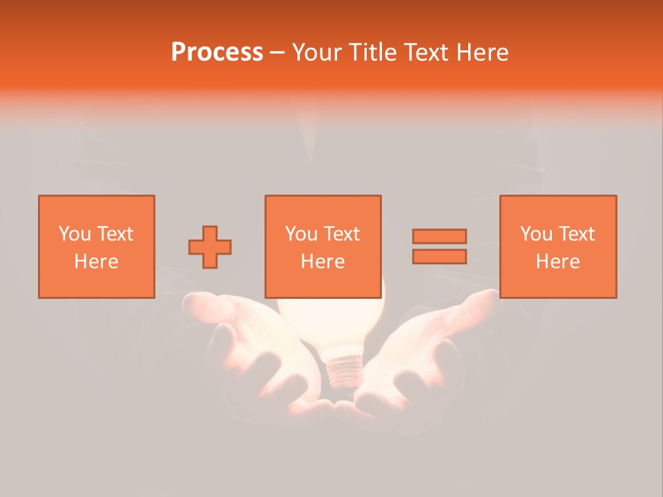 A Man Pointing To The Illuminated Bulb PowerPoint Template