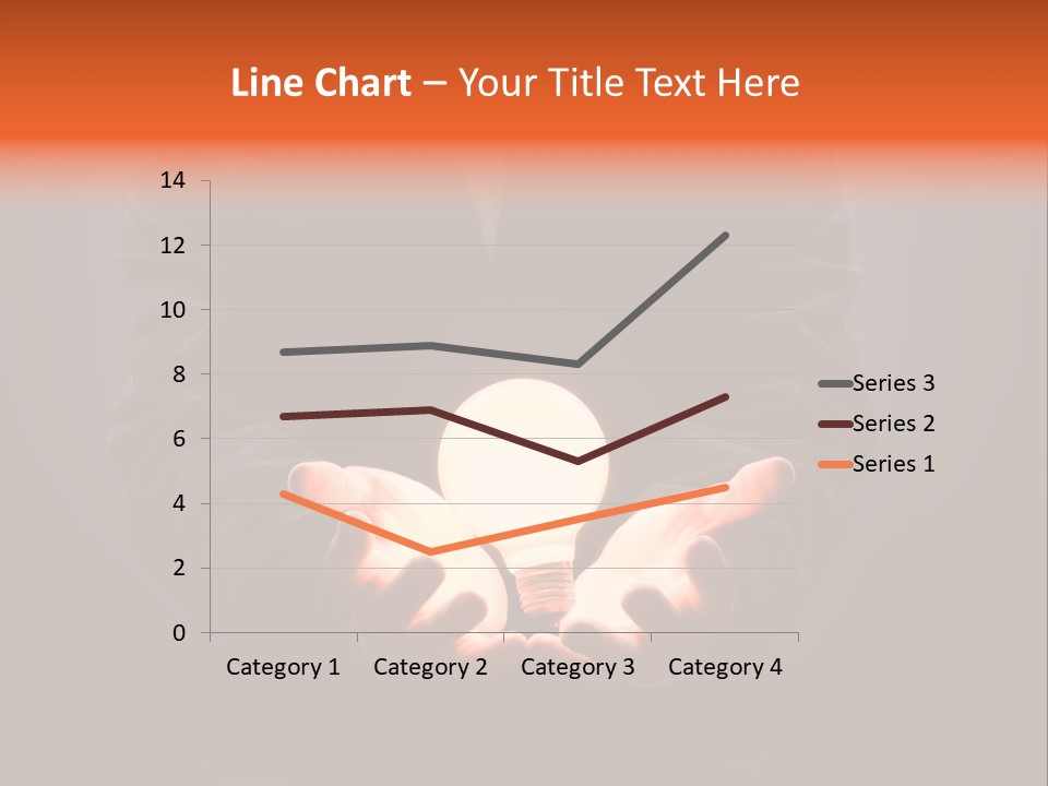A Man Pointing To The Illuminated Bulb PowerPoint Template