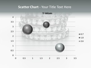 3D Rendering Of 5 Diamond Rings PowerPoint Template