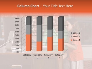 Grandparents And Granddaughter With Computer At Home PowerPoint Template